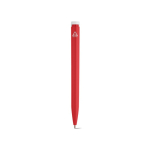 Recycled plastic pen with an ultra-lightweight design and blue ink red colour rear view