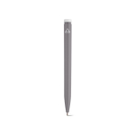Recycled plastic pen with an ultra-lightweight design and blue ink grey colour rear view