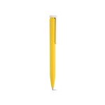 Recycled plastic pen with an ultra-lightweight design and blue ink yellow colour second view