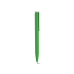 Recycled plastic pen with an ultra-lightweight design and blue ink green colour second view