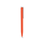 Recycled plastic pen with an ultra-lightweight design and blue ink orange colour second view