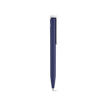Recycled plastic pen with an ultra-lightweight design and blue ink navy-blue colour second view