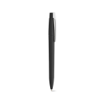 Pen with recycled plastic body, large clip and blue ink black colour second view