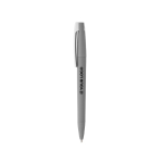 Pen with recycled plastic body, large clip and blue ink main view