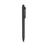 Recycled plastic pen with reinforced clip and blue ink black colour second view