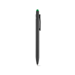 Recycled aluminium pen with touchscreen stylus and blue ink green colour second view