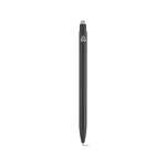 Recycled aluminium pen with touchscreen stylus and blue ink silver colour rear view