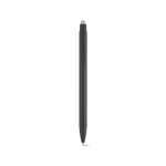 Recycled aluminium pen with touchscreen stylus and blue ink silver colour front view