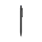 Recycled aluminium pen with touchscreen stylus and blue ink navy-blue colour second view