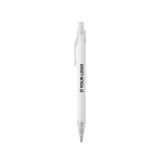 Recycled aluminium pen with push-button mechanism and blue ink main view