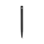 Recycled aluminium click pen with a glossy finish and blue ink black colour rear view