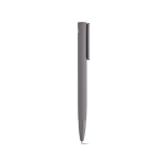 Recycled aluminium click pen with a glossy finish and blue ink grey colour second view