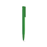Recycled aluminium click pen with a glossy finish and blue ink green colour second view