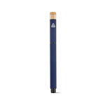 Recycled aluminium and bamboo rollerball pen with blue ink navy-blue colour rear view