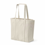 Recycled cotton shopping bag with press-stud fastening 360 g/m2 natural colour second view