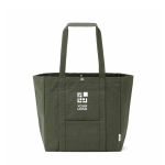Recycled cotton shopping bag with press-stud fastening 360 g/m2 main view