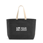 32 L recycled cotton shopping bag with gusset 400 g/m² main view