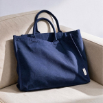 Eco shopping bag with full zip closure 19 L navy-blue colour ambient view
