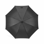 Automatic stormproof recycled plastic umbrella ø101 black colour fifth view