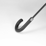 Automatic stormproof recycled plastic umbrella ø101 black colour detail view