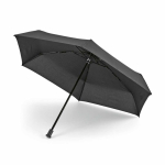 Manual folding umbrella in recycled plastic pongee ø95 black colour second view