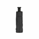 Manual folding umbrella in recycled plastic pongee ø95 black colour third view