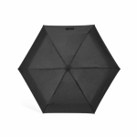 Manual folding umbrella in recycled plastic pongee ø95 black colour fifth view
