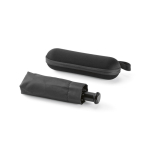 Manual folding umbrella in recycled plastic pongee ø95 black colour seventh view