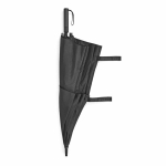 Durable automatic recycled plastic golf umbrella ø135 black colour fourth view