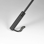 Durable automatic recycled plastic golf umbrella ø135 black colour detail view