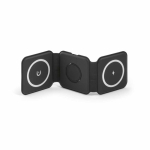 3-in-1 wireless charger with USB-C and 15W magnetic fast charging black colour second view