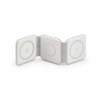3-in-1 wireless charger with USB-C and 15W magnetic fast charging white colour second view