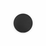 Magnetic wireless charger made from recycled plastic with USB-C and 15W black colour front view