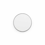 Magnetic wireless charger in recycled aluminium with USB-C and 15W white colour front view
