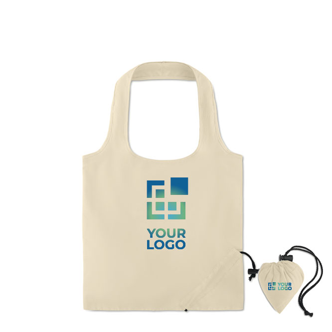 Foldable cotton bag, 105 g/m2, Strawberry Cotton view with print area