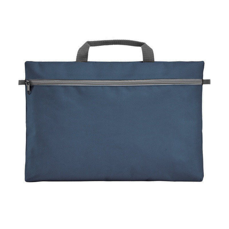 Document bag with a main compartment and zip main view