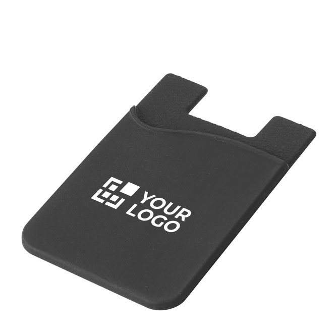 Silicone card holder with sticky tape for promotions main view