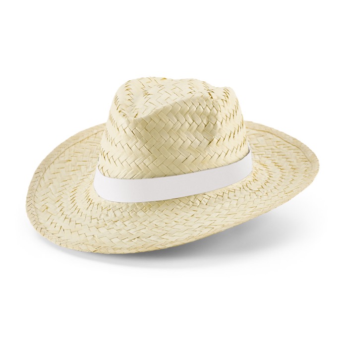 Straw hat with band main view
