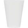 Translucent reusable plastic tumbler with matte finish, 300 ml, front view