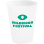 Single-wall plastic party cup made in Europe 330ml, with printed logo