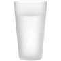 Reusable PP cup with frosted finish surface, 550 ml, filled with water