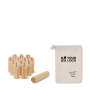 Mini numbered skittle game with 12 pins and 1 throwing pin