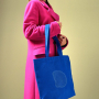 Recycled cotton and RPET bag on hand, 280 g/m2