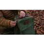Recycled cotton backpack with waxed finish