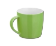 Coffee mug in bright colours, 370 ml, Mochaccino colour light-green