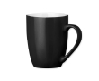Modern ceramic coffee cup in colours, 370 ml colour black