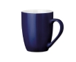 Modern ceramic coffee cup in colours, 370 ml colour blue