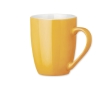 Modern ceramic coffee cup in colours, 370 ml colour yellow