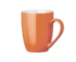 Modern ceramic coffee cup in colours, 370 ml colour orange