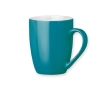 Modern ceramic coffee cup in colours, 370 ml colour turquoise